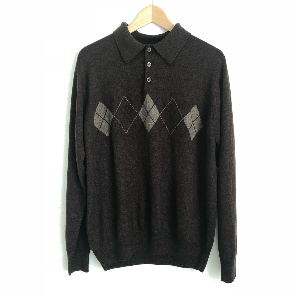 System collections men’s sweater/ brown  B13
